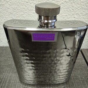 Marquis by Waterford Vintage Stainless Steel Hip Flask, NEW